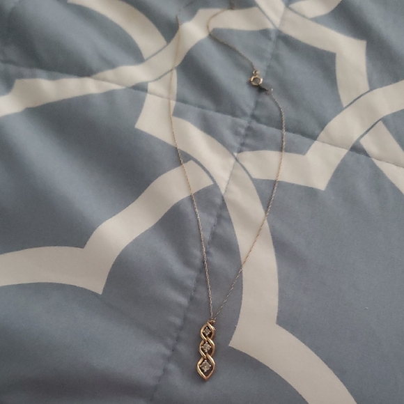 Kay Jewelers Gold and Silver Infinity Necklace - Picture 3 of 6